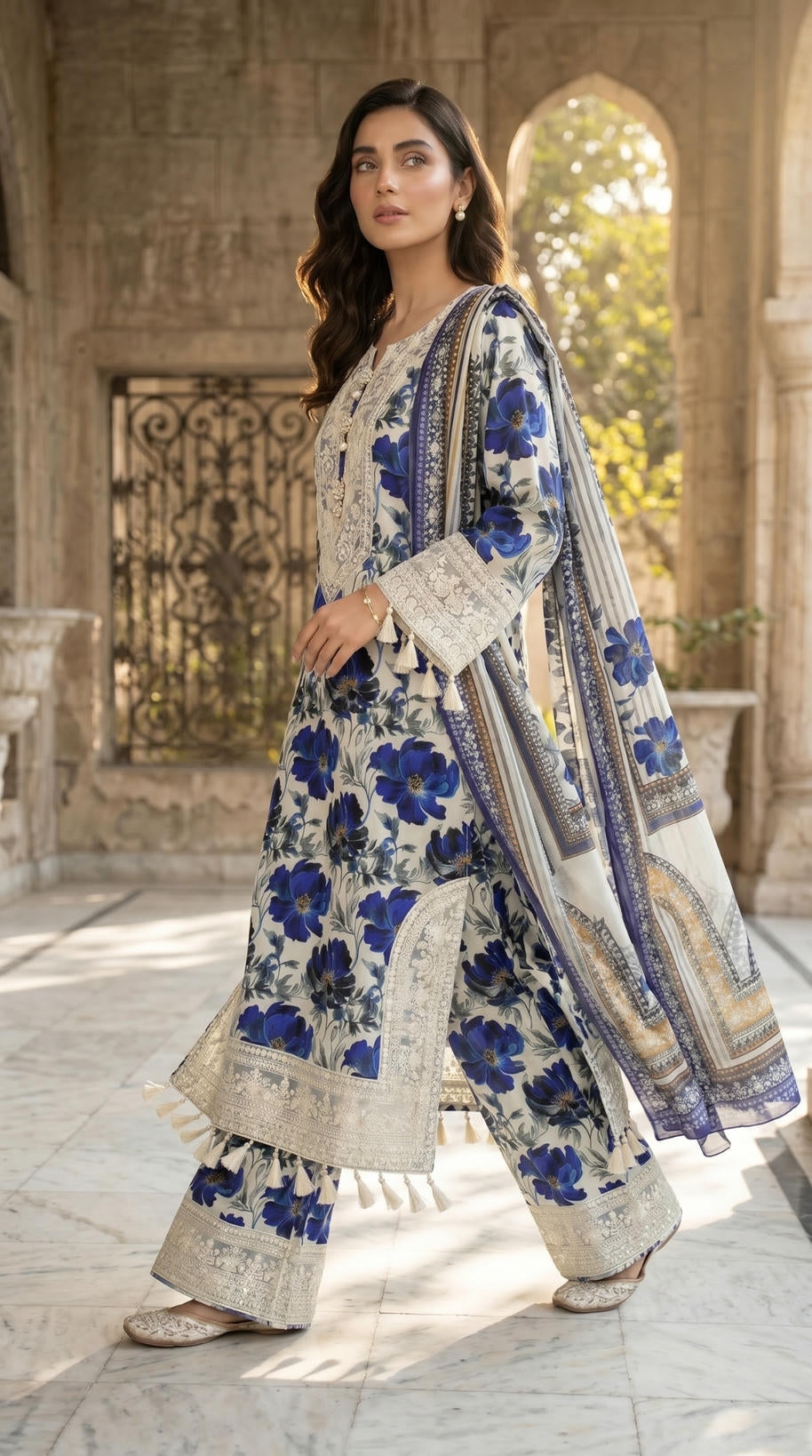 Printed lawn 3 PC DL0061