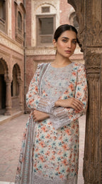 Embroidered lawn 3PC DP 0122