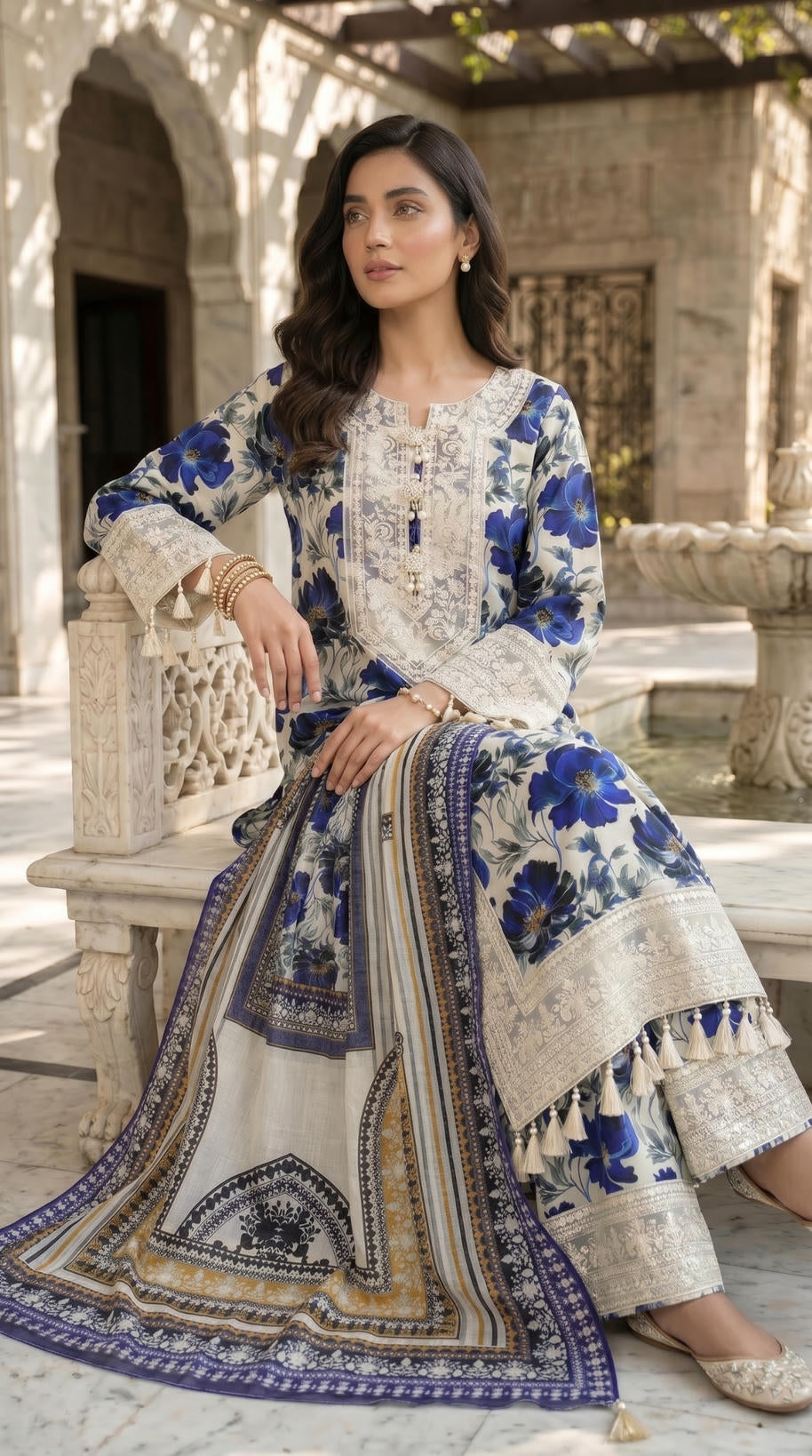 Printed lawn 3 PC DL0061