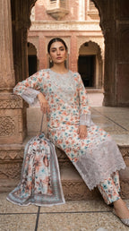 Embroidered lawn 3PC DP 0122