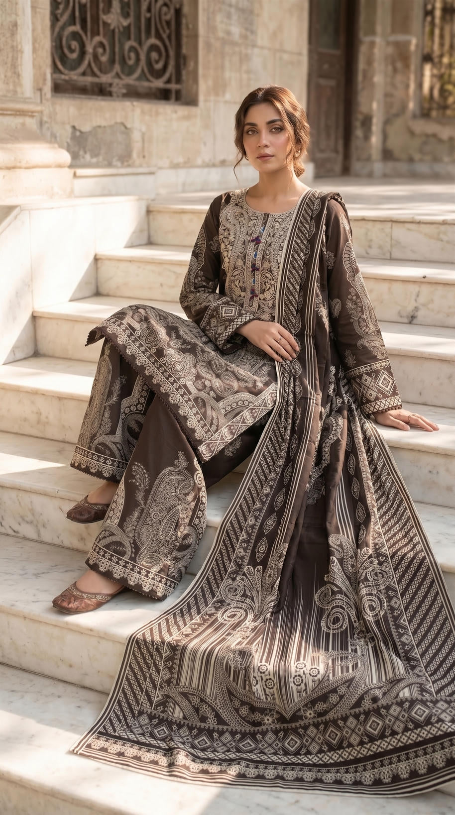Embroidered lawn 3PC DP 0121