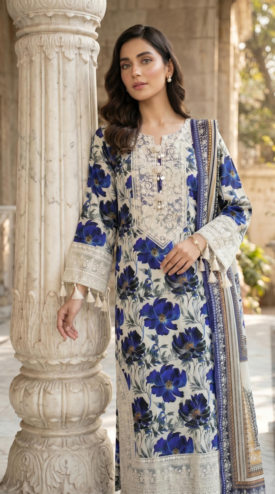 Printed lawn 3 PC DL0061