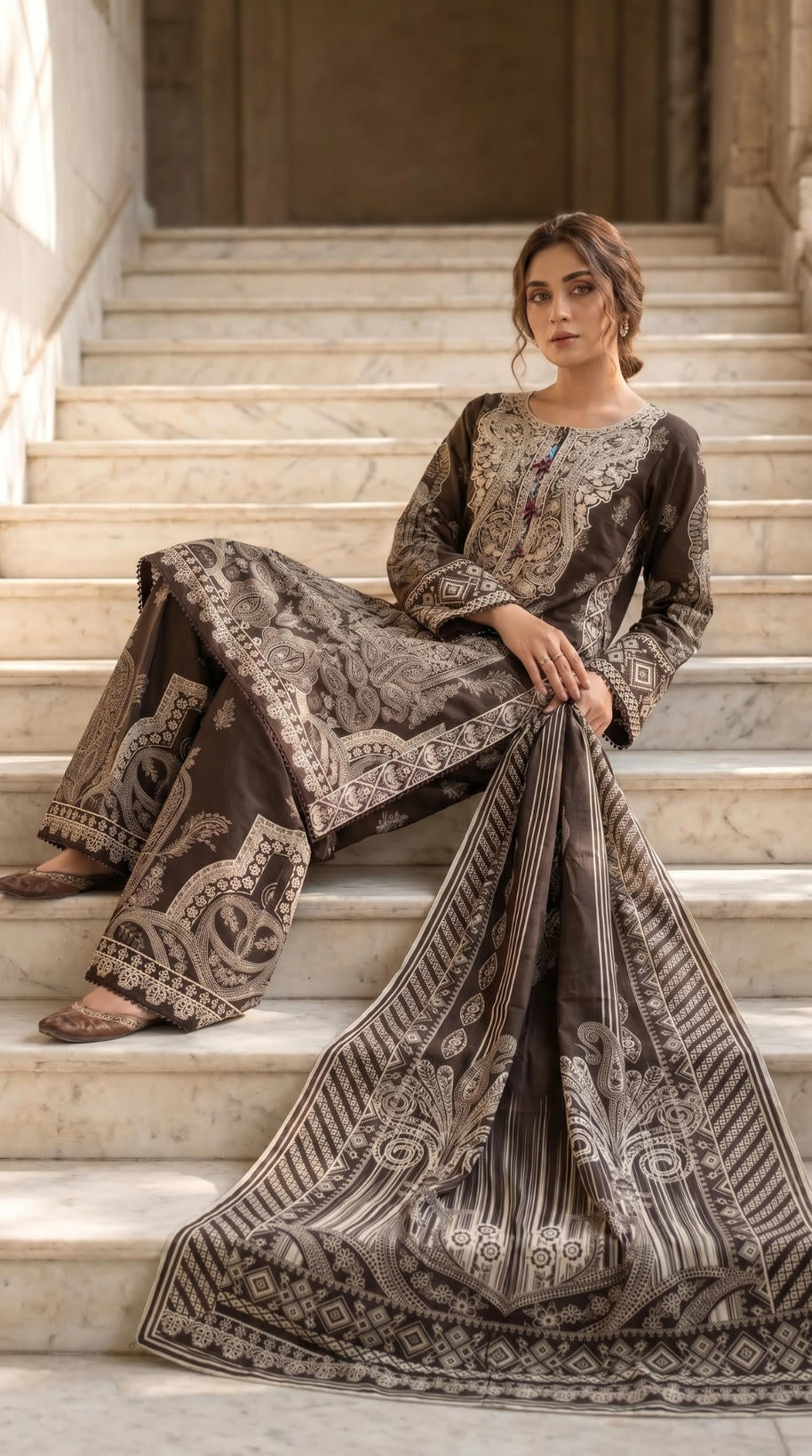 Embroidered lawn 3PC DP 0121