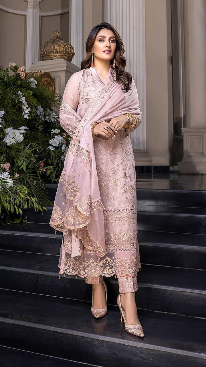 Luxury Chiffon Unstitched 3PC CU0012