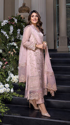 Luxury Chiffon Unstitched 3PC CU0012